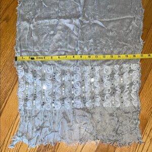 Charming Charlie Gray Sequin Scarf